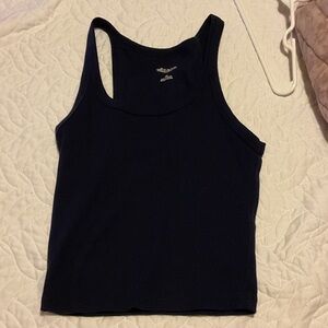 Wild Fable Navy Ribbed Tank Top
